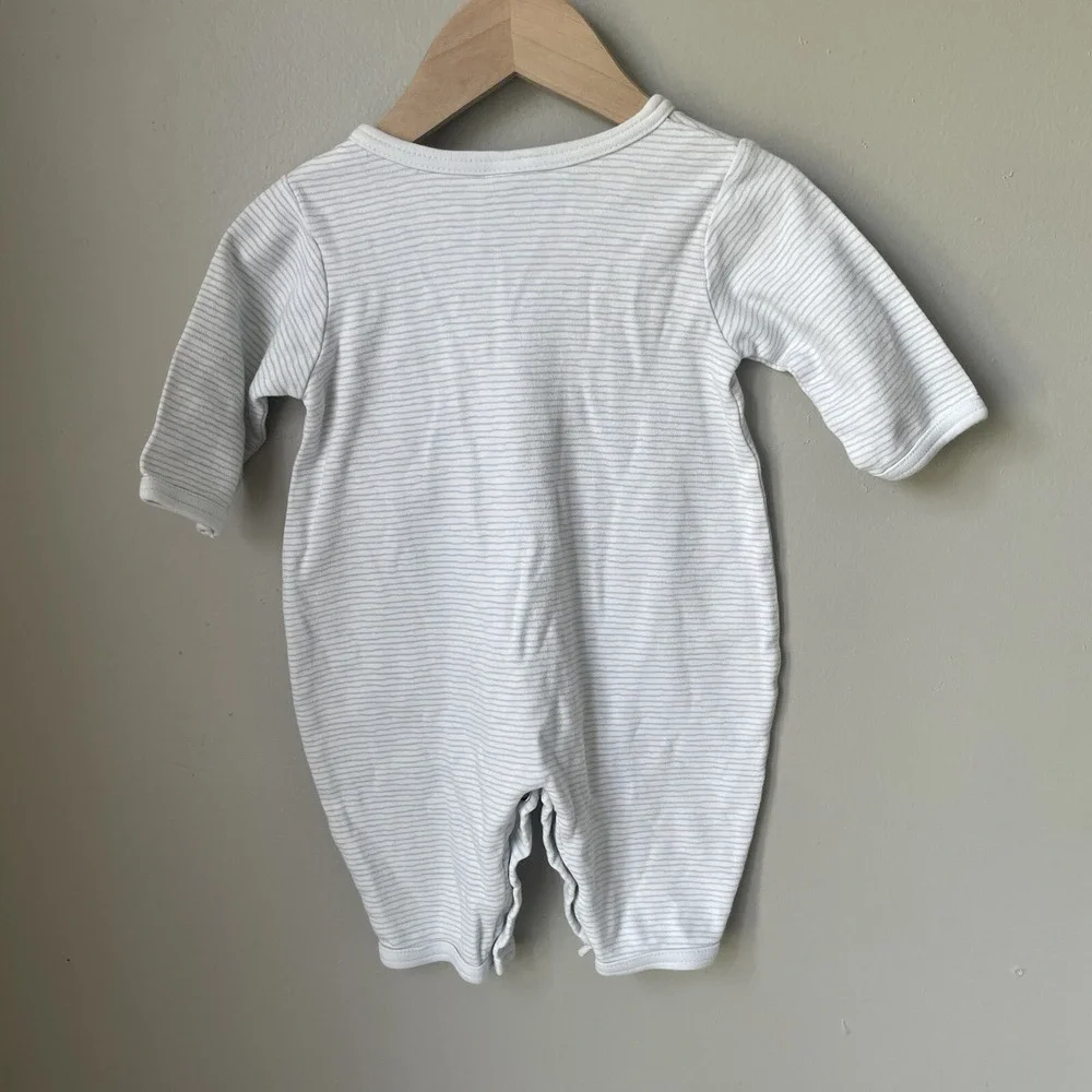 Vintage 90's Baby Boy Little‎ Me Size 6 Months One Piece Outfit Blue/white Bear